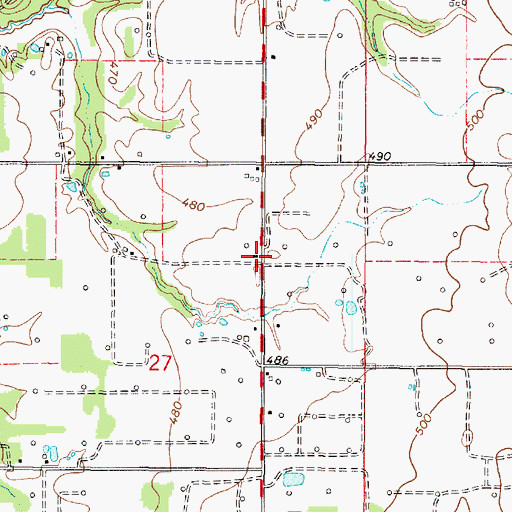 Topographic Map of Star School (historical), IL
