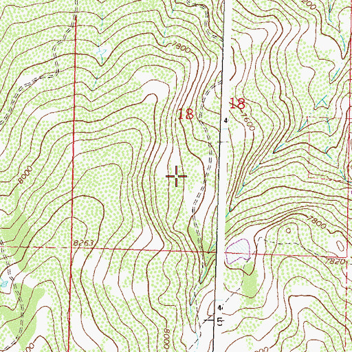 Topographic Map of Swede Lake, CO