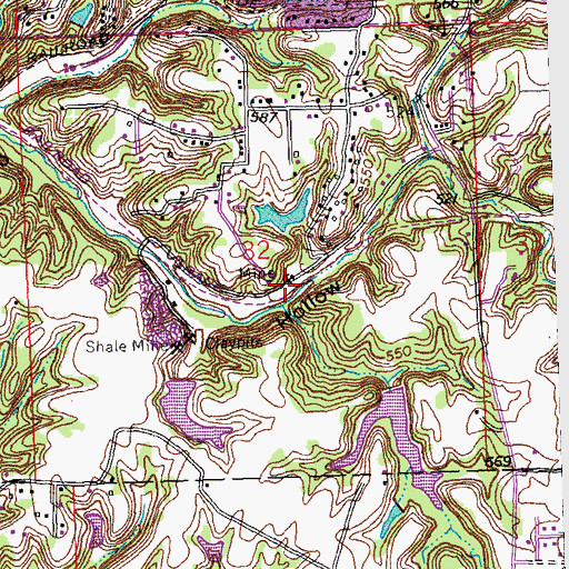 Topographic Map of Mine Number 1, IL