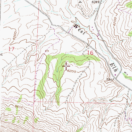Topographic Map of Buford Ranger Station, CO