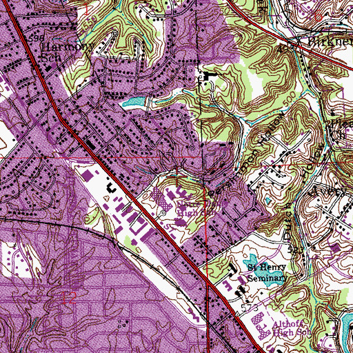 Topographic Map of Notre Dame, IL