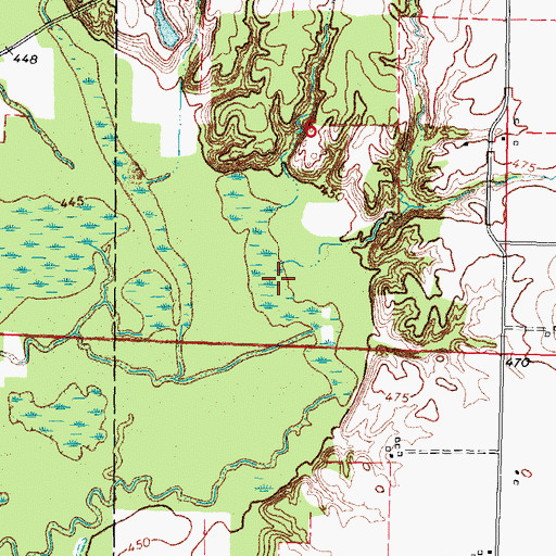 Topographic Map of Big Lake, IL
