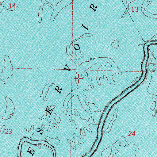 Topographic Map of Crosskey Lake (historical), IL