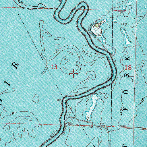 Topographic Map of Greene Lake (historical), IL