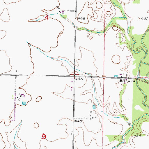 Topographic Map of McKee School (historical), IL