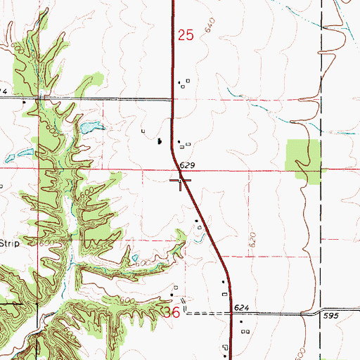 Topographic Map of Cole School (historical), IL