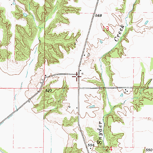 Topographic Map of Craig Chapel (historical), IL