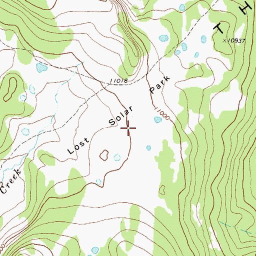 Topographic Map of Lost Solar Park, CO