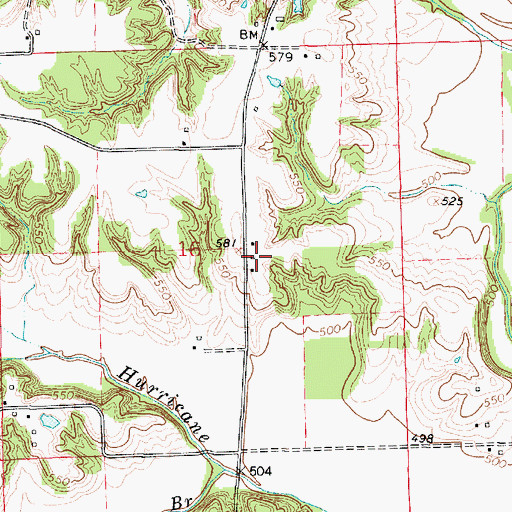 Topographic Map of Kile School (historical), IL