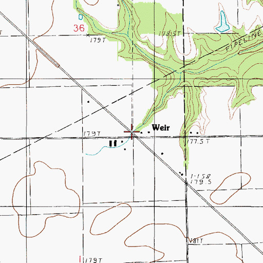 Topographic Map of Weir, IL