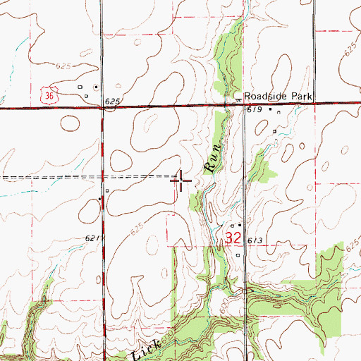 Topographic Map of Excelsior School (historical), IL