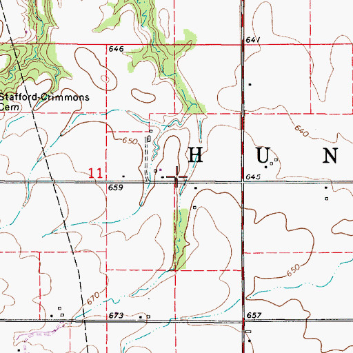 Topographic Map of Forest School (historical), IL