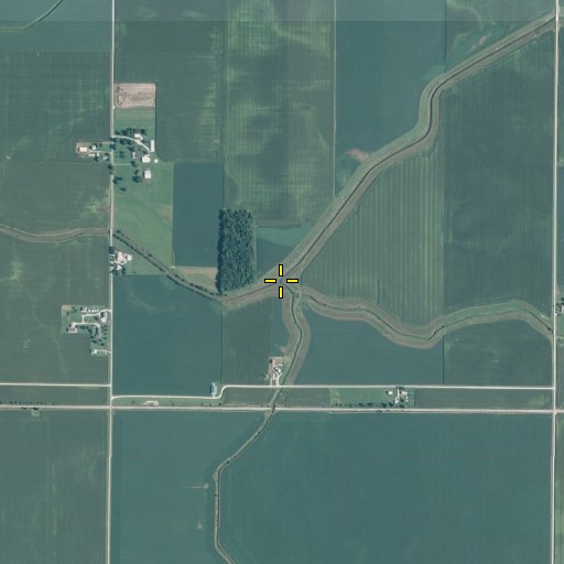 Aerial/Satellite Image of Hughes Drain, IL