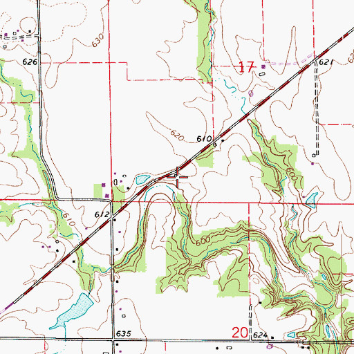 Topographic Map of Hunter School (historical), IL