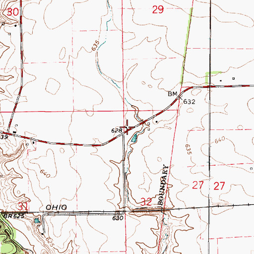 Topographic Map of Legate School (historical), IL