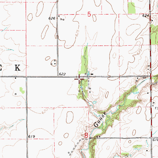 Topographic Map of Legg School (historical), IL