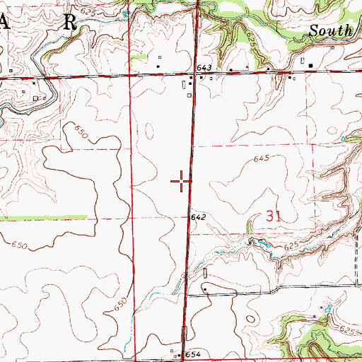 Topographic Map of Midway Landing Field (historical), IL