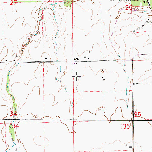 Topographic Map of Plum Grove School (historical), IL