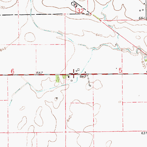 Topographic Map of Quaker (historical), IL