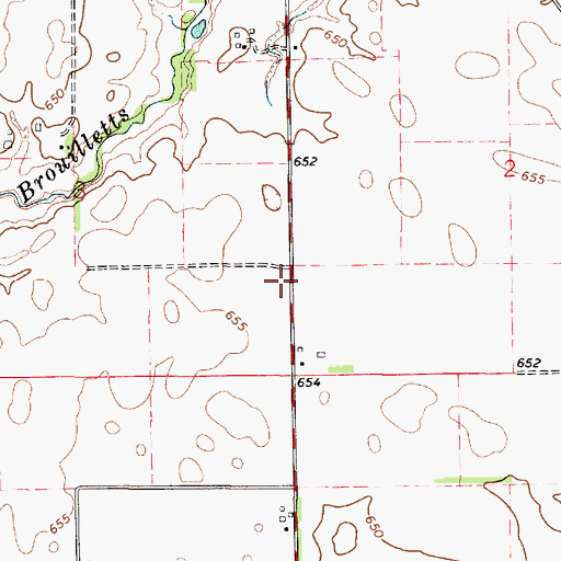 Topographic Map of Rogers School (historical), IL