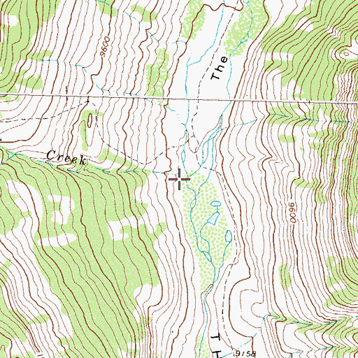 Topographic Map of Nichols Creek, CO