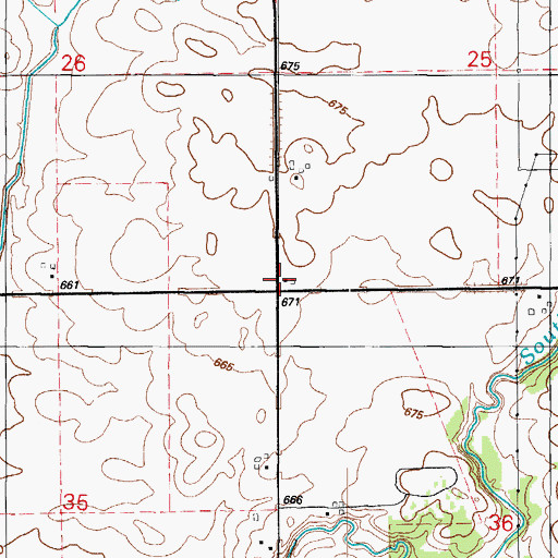 Topographic Map of Hykes Grove School (historical), IL