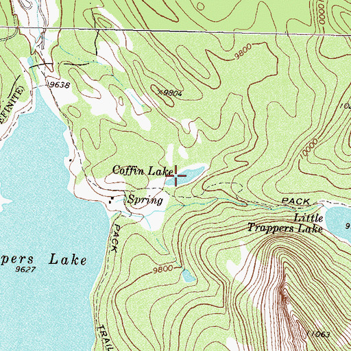 Topographic Map of Coffin Lake, CO