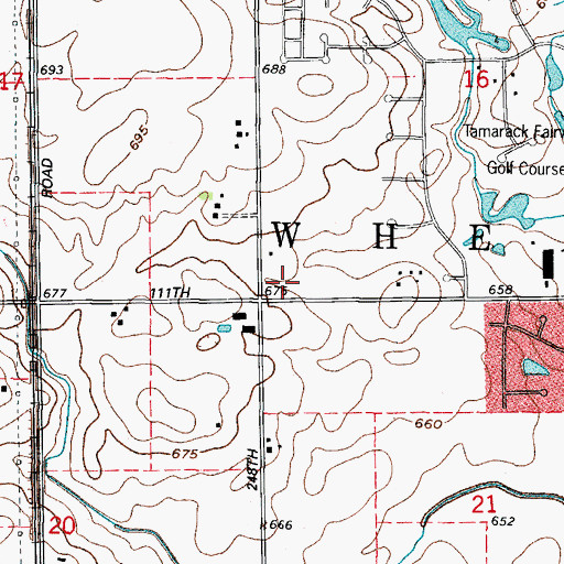 Topographic Map of Lantz School (historical), IL