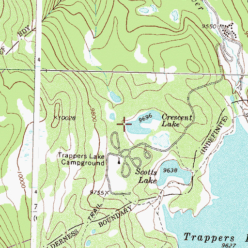 Topographic Map of Crescent Lake, CO