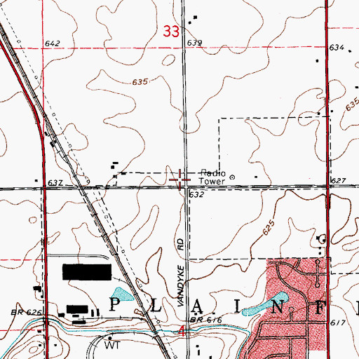 Topographic Map of Pilcher School (historical), IL