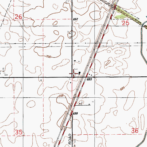 Topographic Map of Piper School (historical), IL