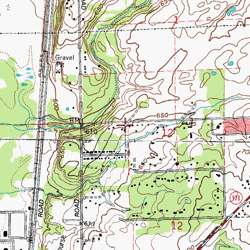 Topographic Map of School Number 97 (historical), IL
