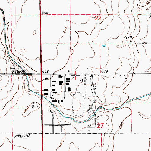 Topographic Map of Spaulding School (historical), IL