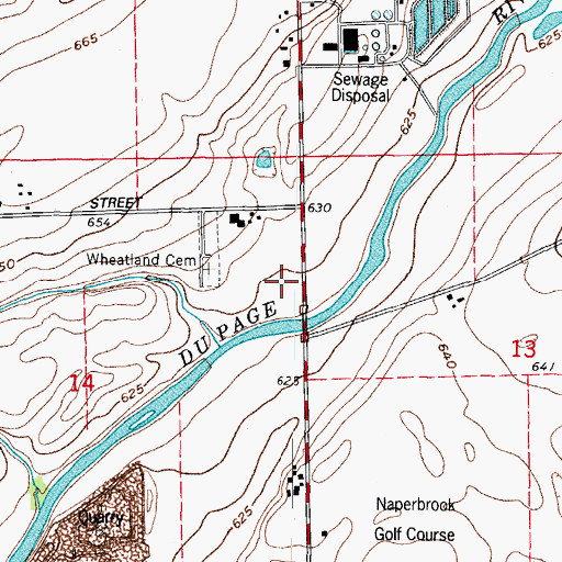 Topographic Map of White School (historical), IL