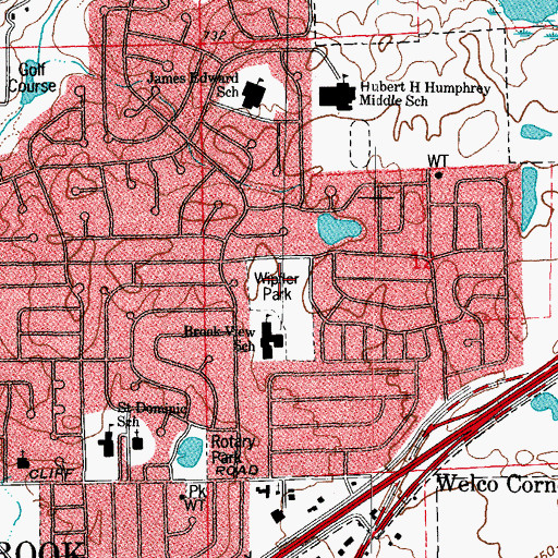 Topographic Map of Wipfler Park, IL