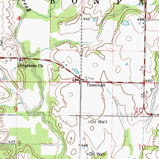 Topographic Map of Breston School (historical), IL