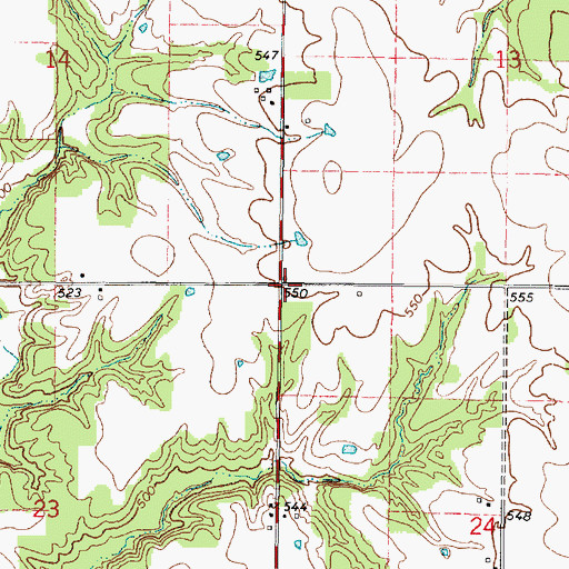Topographic Map of Eureka School (historical), IL
