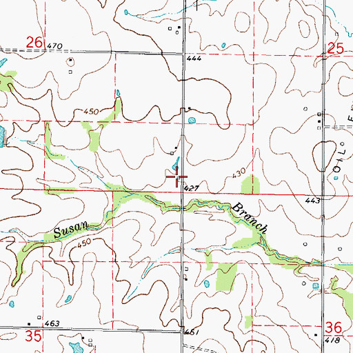 Topographic Map of Fransonia School (historical), IL