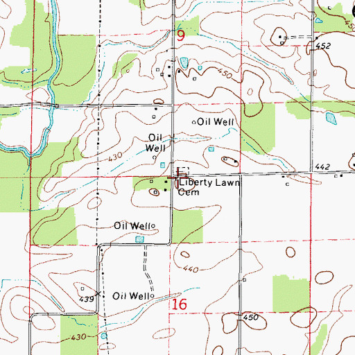 Topographic Map of Liberty Lawn School (historical), IL