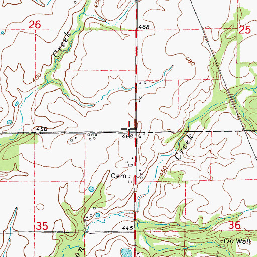 Topographic Map of Mason School (historical), IL