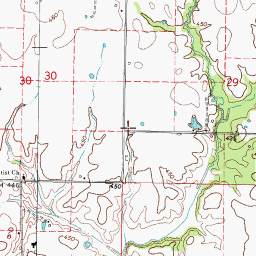 Topographic Map of McCauley School (historical), IL