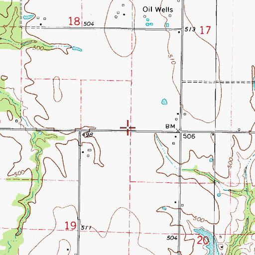 Topographic Map of Pleasant Valley School (historical), IL
