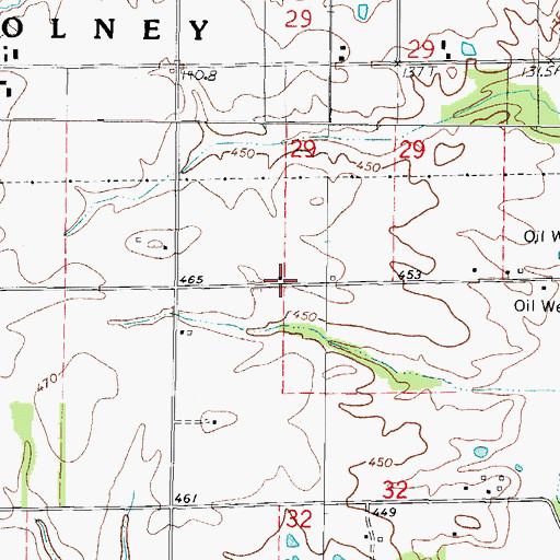 Topographic Map of Sunnyside School (historical), IL
