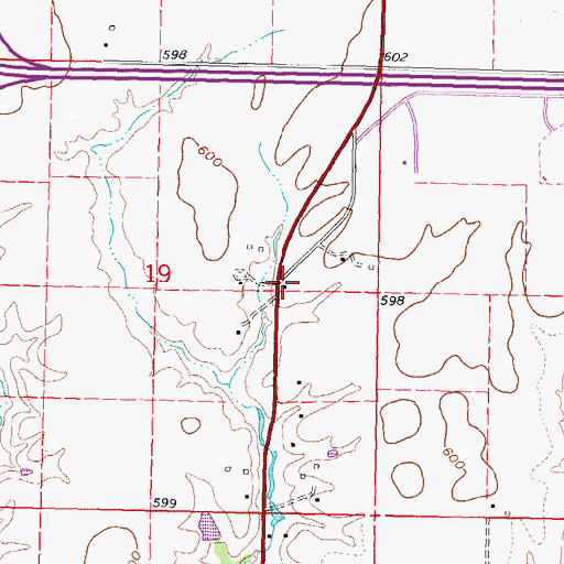 Topographic Map of Cummings School (historical), IL
