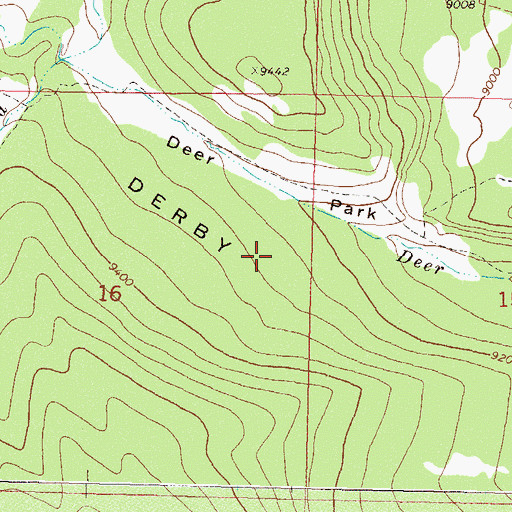 Topographic Map of Deer Park, CO