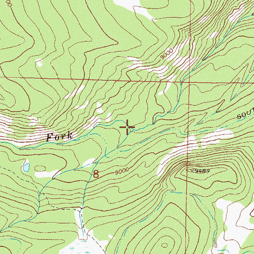 Topographic Map of Trail Creek, CO