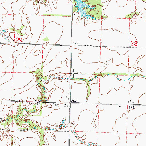 Topographic Map of Kaskaskia School (historical), IL