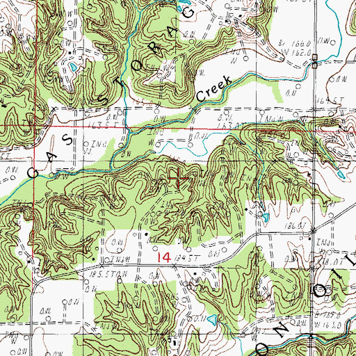 Topographic Map of Loudon Oil Field, IL