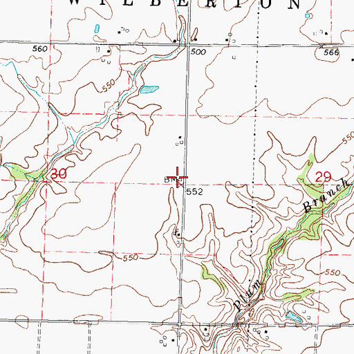 Topographic Map of Sadler School (historical), IL
