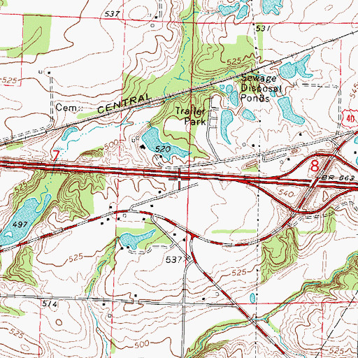 Topographic Map of Schwarms School (historical), IL